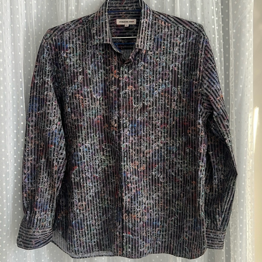 International Laundry Button-Down Dress Shirt; Men’s XXL
